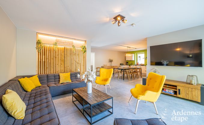 Rolstoeltoegankelijke vakantiewoning in Martelange voor 9 personen met privtuin