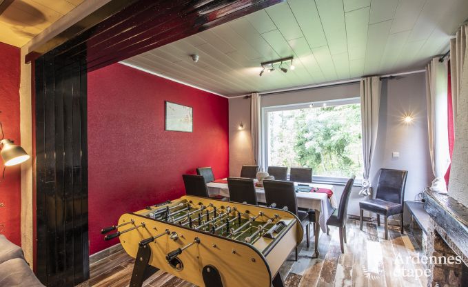 Vakantie midden in de natuur in de Ardennen: ruime villa in Houffalize (Nadrin) voor 18 personen met talrijke voorzieningen en diensten, huisdieren welkom