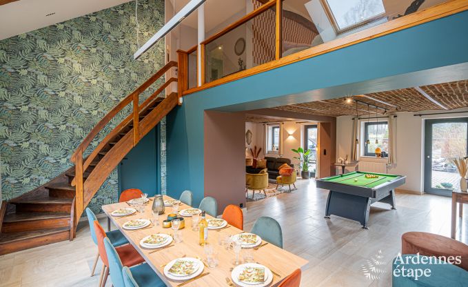 Vakantievilla in Ohey: luxe verblijf voor 10 personen met sauna, jacuzzi en priv�tuin