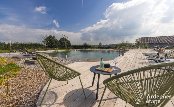 Luxe vakantiehuis voor twee met zwembad in het prachtige Ohey