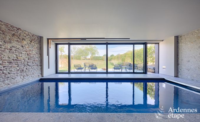 Luxe vakantiehuis voor twee met zwembad in het prachtige Ohey