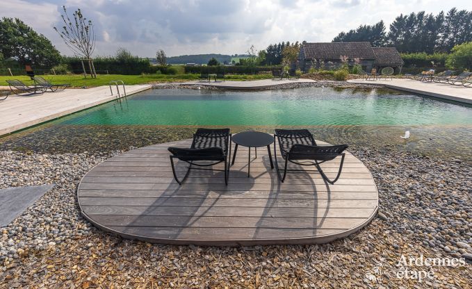 Luxueus appartement voor twee met zwembad in het prachtige Ohey