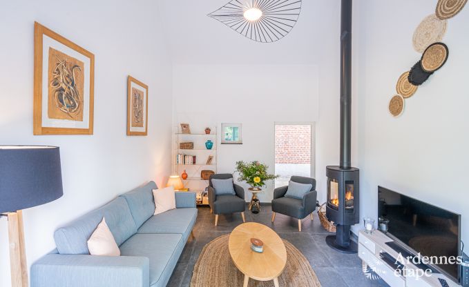 Gezellig vakantiehuis in Oteppe voor 7 personen, voorzien van houtkachel, barbecue en tuin in het prachtige Parc Naturel de La Burdinale