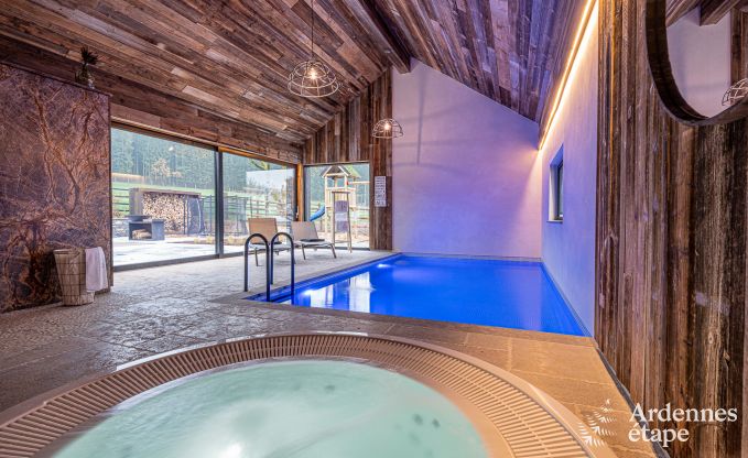 Luxe villa met zwembad in Recht voor 8 personen