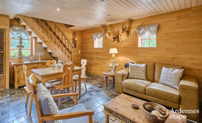 Gezellig cottage voor 4 personen in Redu met tankuzzi (hottub), overdekt terras en privtuin