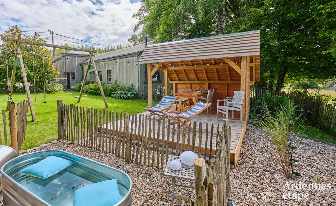 Gezellig cottage voor 4 personen in Redu met tankuzzi (hottub), overdekt terras en privtuin