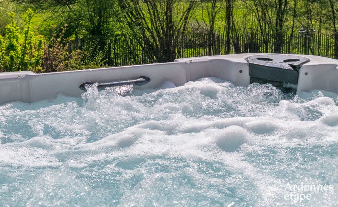 Luxe villa in Redu, Ardennen, 9 personen, buitenzwembad, sauna, stoombad, binnen- en buitenjacuzzi, privtuin, volledige uitrusting
