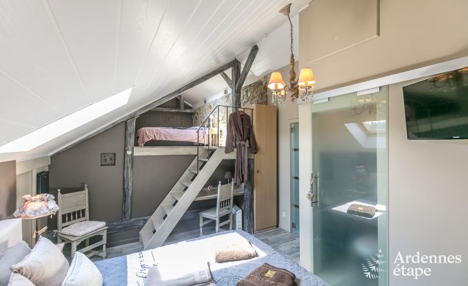 Luxe villa in Redu, Ardennen, 9 personen, buitenzwembad, sauna, stoombad, binnen- en buitenjacuzzi, privtuin, volledige uitrusting