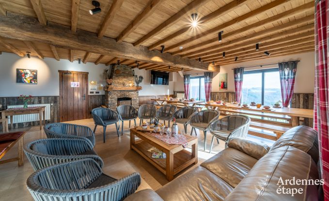 Ruim en comfortabel vakantiehuis voor 16 personen in Rochehaut, Ardennen