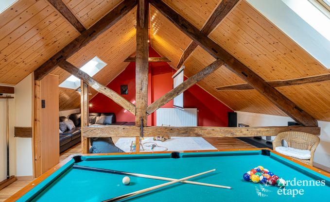 Hondvriendelijk vakantiehuis  met jacuzzi en houtbarbecue voor 9 pers. in Saint-Hubert, Ardennen