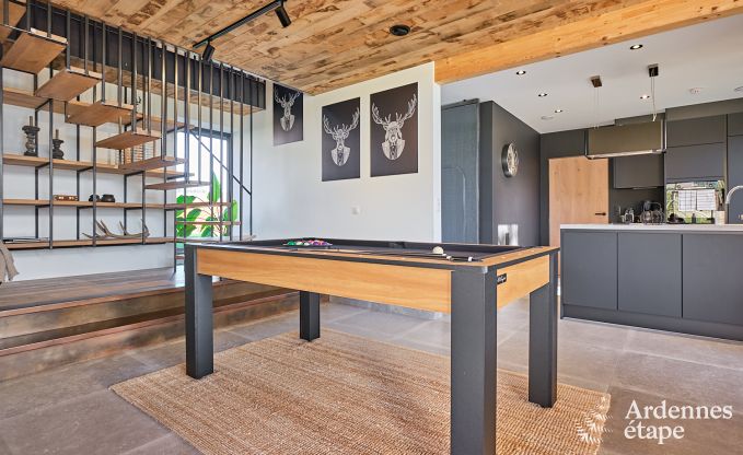 Vakantiewoning in Saint-Hubert: comfortabele accommodatie voor 6 personen met sauna, speelkamer en priv�tuin in de Ardennen