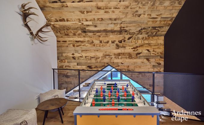 Vakantiewoning in Saint-Hubert: comfortabele accommodatie voor 6 personen met sauna, speelkamer en priv�tuin in de Ardennen