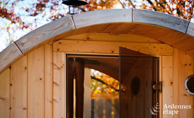 Vakantiewoning in Saint-Hubert: comfortabele accommodatie voor 6 personen met sauna, speelkamer en priv�tuin in de Ardennen