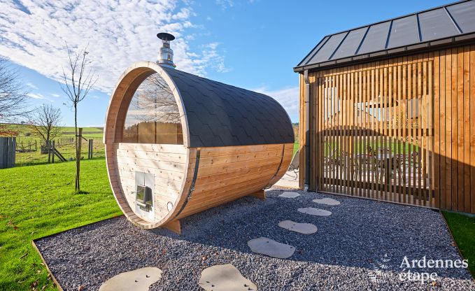 Vakantiewoning in Saint-Hubert: comfortabele accommodatie voor 6 personen met sauna, speelkamer en priv�tuin in de Ardennen