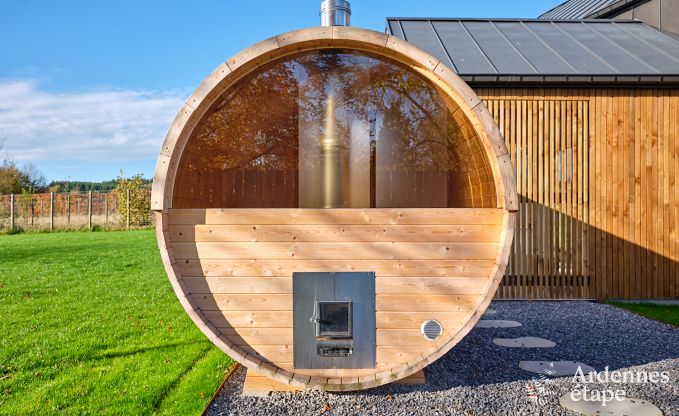 Vakantiewoning in Saint-Hubert: comfortabele accommodatie voor 6 personen met sauna, speelkamer en priv�tuin in de Ardennen