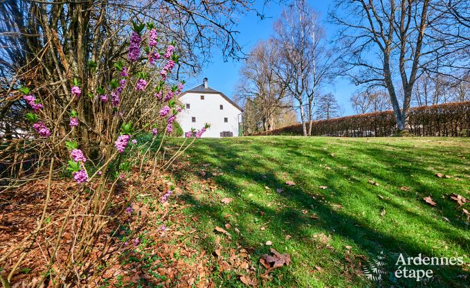 Charmante vakantiewoning in Saint-Vith voor 6 personen met sauna, privtuin en open haard