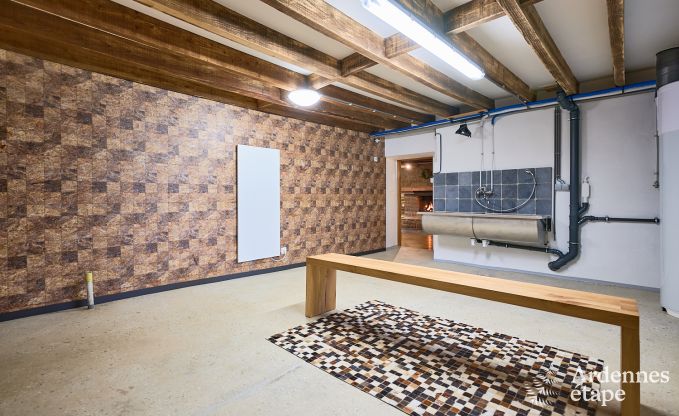 Charmante vakantiewoning in Saint-Vith voor 6 personen met sauna, privtuin en open haard