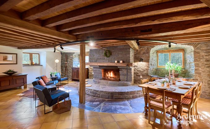 Charmante vakantiewoning in Saint-Vith voor 6 personen met sauna, privtuin en open haard