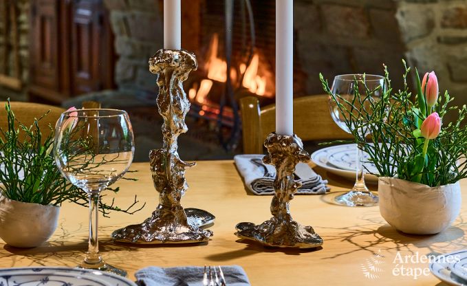 Charmante vakantiewoning in Saint-Vith voor 6 personen met sauna, priv�tuin en open haard