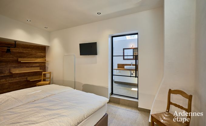 Charmante vakantiewoning in Saint-Vith voor 6 personen met sauna, priv�tuin en open haard