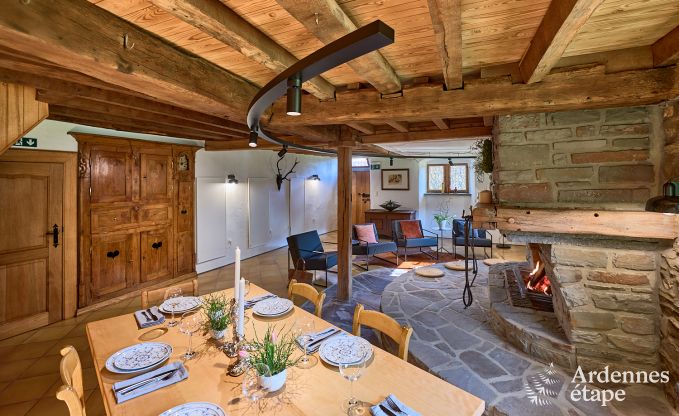 Charmante vakantiewoning in Saint-Vith voor 6 personen met sauna, priv�tuin en open haard
