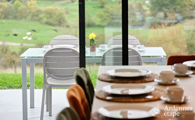 Ultramoderne villa in Somme-Leuze voor 12 personen met binnenzwembad, sauna en privtuin