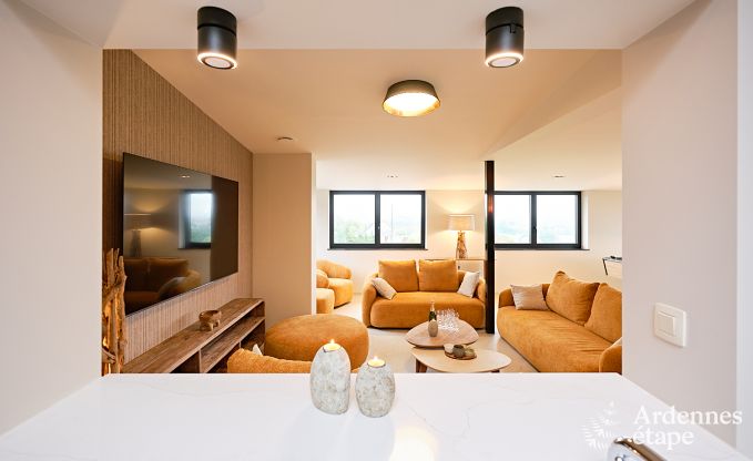 Ultramoderne villa in Somme-Leuze voor 12 personen met binnenzwembad, sauna en privtuin