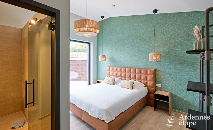 Ultramoderne villa in Somme-Leuze voor 12 personen met binnenzwembad, sauna en privtuin