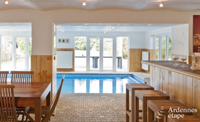 Luxevilla met zwembad en wellness voor 15 personen te huur in Sourbrodt