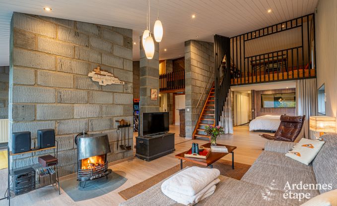 Chalet voor 4 personen in Stavelot met jacuzzi, houtkachel en privterras