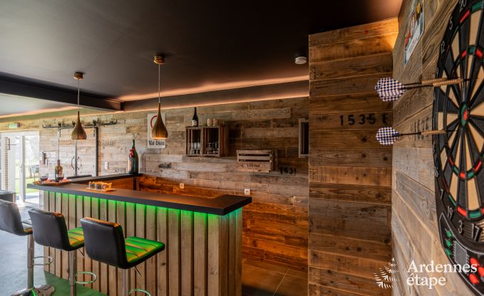 Luxe villa in Theux voor 10 personen met speelzaal, jacuzzi en nabijheid van Spa-Francorchamps