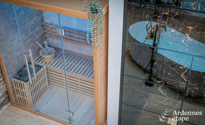 Charmante vakantiesuite met sauna in Trois-Ponts