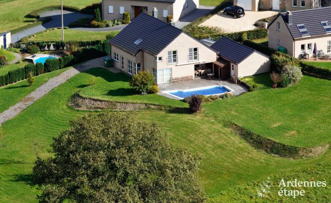 Vakantiehuis met zwembad in tuin voor 8 personen te huur in Trois-Ponts