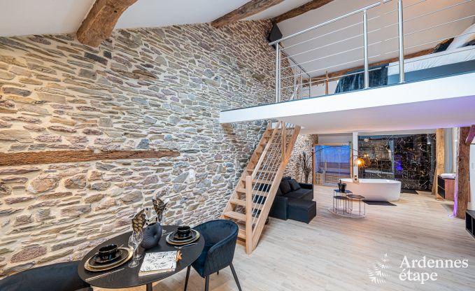 Charmante vakantiesuite met sauna in Trois-Ponts