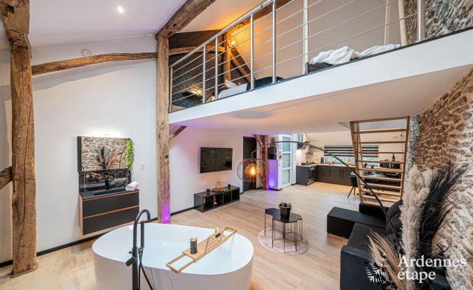 Charmante vakantiesuite met sauna in Trois-Ponts