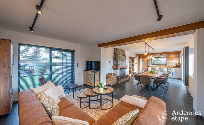 Chalet met hottub, biljart en een prachtig uitzicht in Vencimont voor 6 personen