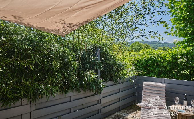 Romantische tiny house voor 2 personen met priv� jacuzzi, houtpelletkachel en tuin in Vielsalm, Ardennen