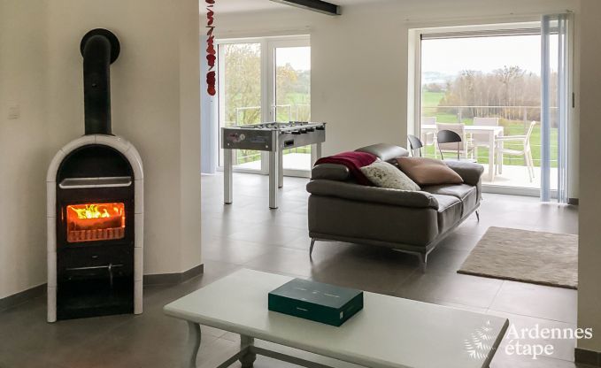 Vakantiewoning voor 6 personen in Virton met 3 slaapkamers, sauna, houtkachel, buitenzwembad en privterras