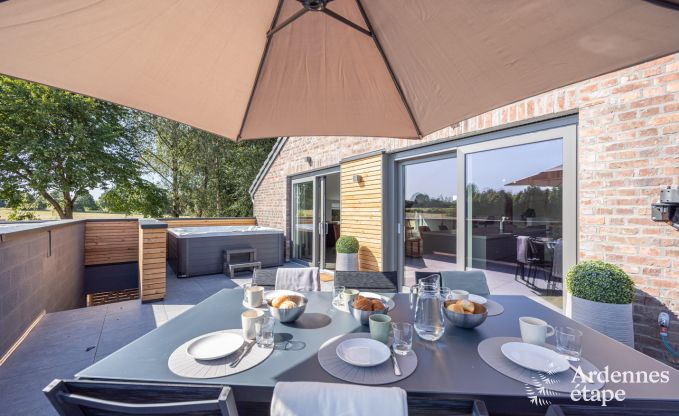 Comfortabel vakantiehuis in Welkenraedt voor 6 personen met jacuzzi, speeltoestellen en privtuin
