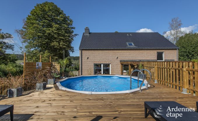 Vakantiehuis met zwembad voor 6 personen in de Ardennen (Wellin)