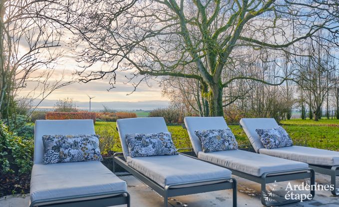 Charmante dorpswoning voor 10 personen in Yvoir: hottub, open haard, grote privtuin